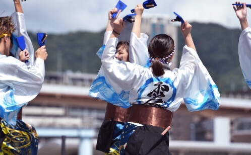 下関市立大学よさこいダンスサークル震様 テキスタイルプリント衣装